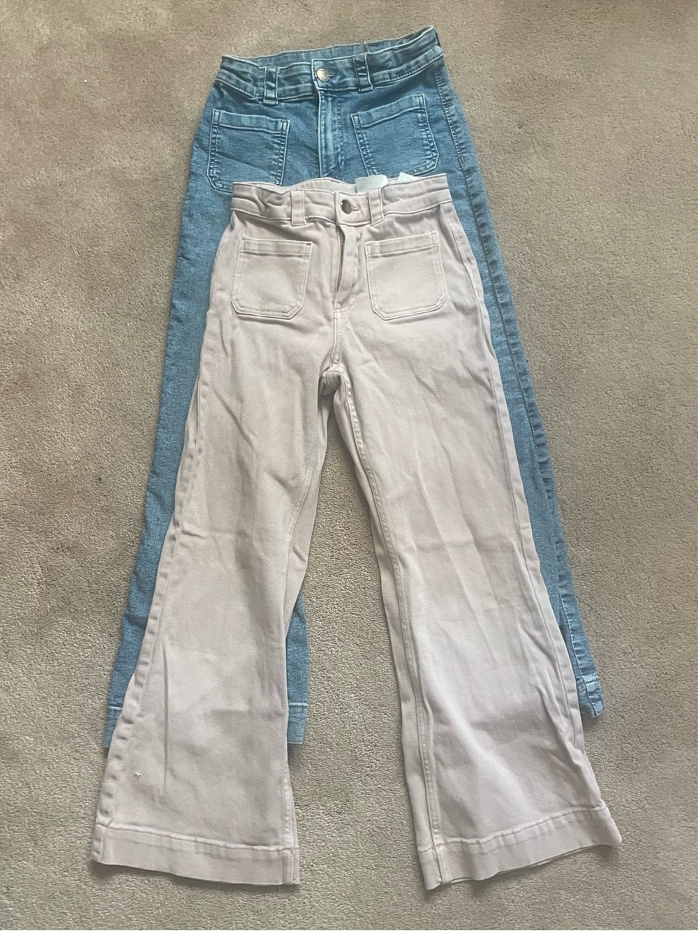 H&M size 10 girls jeans  — Pink and Light Blue